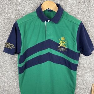 Polo‎ Ralph Lauren Men's Medium Green Embroidered Racing Stables Jockey Club